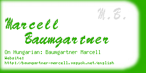 marcell baumgartner business card